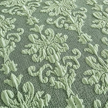 1pc Vintage Woven Jacquard Pattern Hem Style Full Stretch Sofa Cover, No Pillowcase, Dust-Proof & Dirt-Resistant, Elastic One-Piece Full Coverage Sofa Protector, Living Room Home Decor, Machine Washable & Water Washable - Mint Green - View 6
