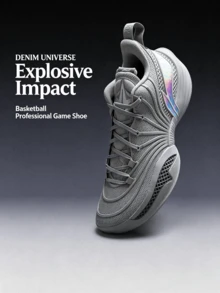 Li-Ning Lightweight Support Basketball Shoes ABAW041 Men's JB BUCKETS 2 Anti-Slip Wear-Resistant Competition Training Sports Shoes - Moon Surface Gray - View 1