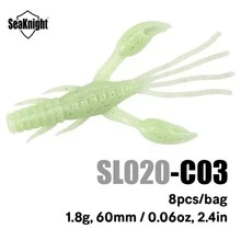 Seaknight Crawfish Soft Bait, Realistic Silicone Crawfish Fishing Lure, Ultra-Flexible Soft Bait With Realistic Appendages And Ribbed Body, Suitable For Bass And Trout Freshwater Fishing, Compatible With Texas Rig, Wacky Rig, Drop Shot Rig - Multicolor - View 5
