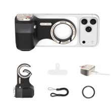 COMITOK ARCO Biner 磁吸手機相機手柄 可拆卸多功能遙控 人體工學握把 相容 iPhone 17 iOS17/18/26 附 1/4" 螺絲可安裝三腳架 適用自拍攝影與 Vlog 拍攝 - 查看 12