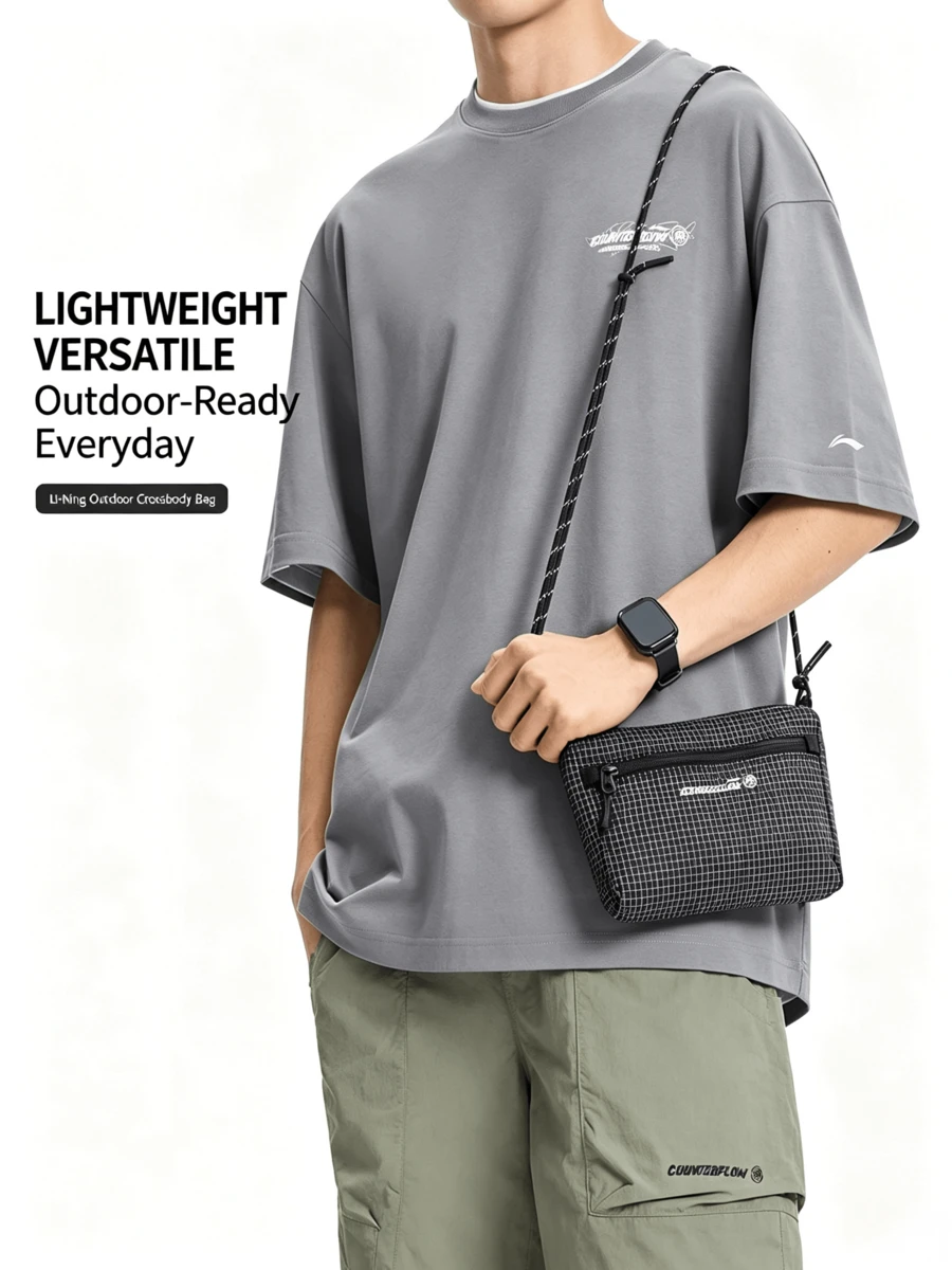 LI-NING Crossbody Bags Unisex Crossbody Bags ABDW201 Legit Official Store - Black - View 1