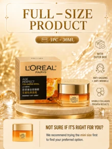 L’Oreal Paris L'Oréal Paris Age Perfect 膠原蛋白面霜 15/30/60ml，保濕，有效控制水分含量，適合乾性與混合性肌膚 - 金致臻顏新花蜜膠原乳霜 - 查看 5