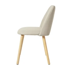 Goeurvant Modern Ergonomic Dining Chair With Curved Backrest - Set Of 2 / Set Of 4 / Set Of 6 - Beige - View 11