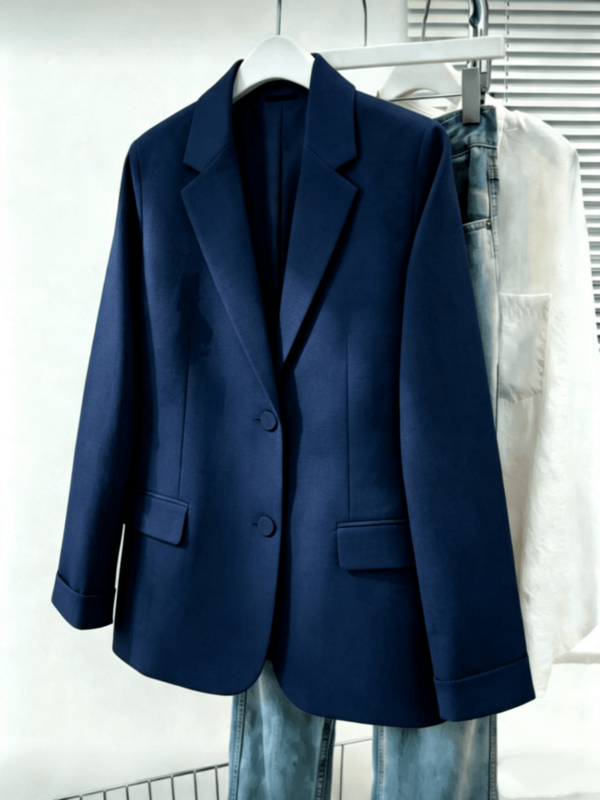 Liu Fashion Blazer Alfaiataria Com Forro 1 Botão Feminino Casaco Elegante Social Coleção Nova importado tecido ótima linda 1 botões