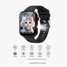 Reloj Inteligente Universal para Niños de 1.83 Pulgadas | Admite Llamadas, Notificaciones de Mensajes, Modos Deportivos, Pronóstico del Tiempo, Álbum de Crecimiento, Juegos, Calculadora/Calendario/Linterna LED | Regalo Perfecto para Niños y Niñas - Multicolor - Ver 9
