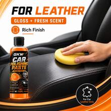 GKW Pasta Poles Mobil Serbaguna Aroma Jeruk Krim Pengkilap untuk Cat, Ban, Kulit, Interior, Plastik dengan Bonus Spons - 100ml + spons - View 2