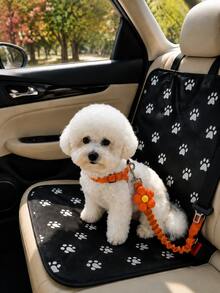 1pc Adjustable Pet Car Restraint Leash With Metal Clip Headrest Strap, Suitable For Dogs, Cats And Small Pets Travel Leash, Back Seat Travel, Walking, Training, Camping And Holiday Trips Car Accessory, Christmas Gift For Pet Owners - Multicolor - View 2