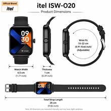 itel ISW-O20 Smart Watch, 2.04" High-Definition Display, AI-Driven, IP68 Waterproof, Over 200 Professional Workout Modes - Rose Gold - View 2