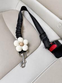 1pc Adjustable Pet Car Restraint Leash With Metal Clip Headrest Strap, Suitable For Dogs, Cats And Small Pets Travel Leash, Back Seat Travel, Walking, Training, Camping And Holiday Trips Car Accessory, Christmas Gift For Pet Owners - Multicolor - View 8