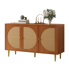 Sideboard Brown 129.8 X 40 X 76 Cm - Walnut - 查看 5