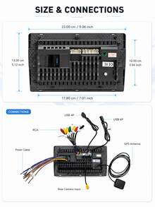 9 Inch Quad-Core Android Car Navigation, 2G+64G Car Navigation, Supports Apple CarPlay And Android Auto Radio Screen, With Mirroring Connection, Bluetooth 5.0, AUX, FM/AM Transmitter, GPS Wireless Carplay, Bluetooth Car Infotainment System - Upgraded Android Car Stereo Navigation System - View 10