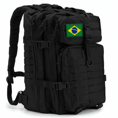 Mochila Tática 30L com Sistema MOLLE Modular para Organização