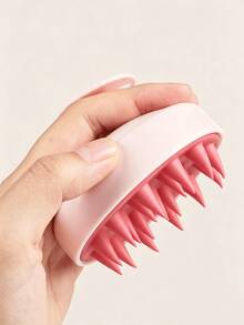 Soft Silicone Scalp Massage Shampoo Brush, Suitable For Dry/Wet Hair (Curly/Straight) And All Hair Types, Bath Head Massage Comb, Can Be Used For Blow-Dry Styling, Shampooing, Hair Care Massage, Portable And Easy To Clean, Simple And Durable, Suitable For Travel And Home Use - Scalp Massager Brush - View 4
