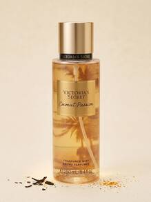 Victoria's Secret 女性用椰子激情身體噴霧 8.4oz/250ml – 身體噴霧、清新、女性用、島嶼椰子、金色、椰子萃取、適合日常穿戴 - 椰子熱情 - 查看 1