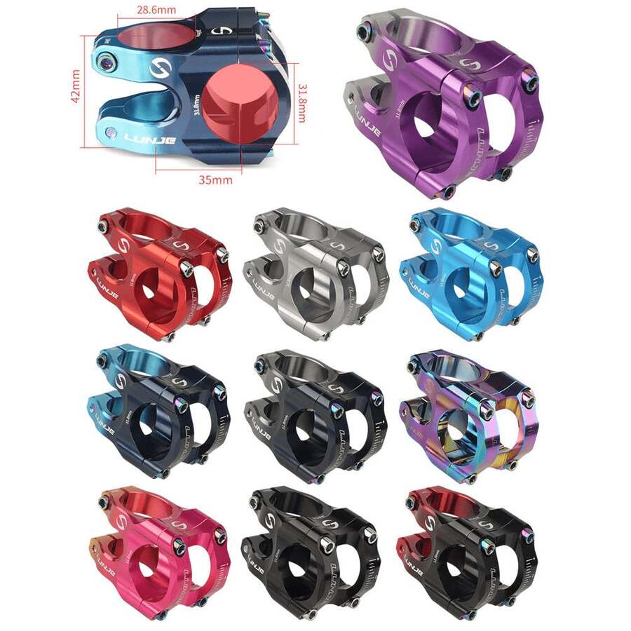 1pc CNC Ultra-Light Aluminum Alloy Bicycle Handlebar, High-Strength Hollow Short Mountain Bike Handlebar - Multicolor - View 1