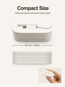 Portable Charging Cable Organizer, Anti-Tangle Cable Winder, Suitable For Phone Chargers And Earphone Cables, Compact And Portable, Travel Essential, Luggage Accessory, Home Essential, Back To School Supplies, Desk Storage, Women's Holiday Gift - Multicolor - View 9
