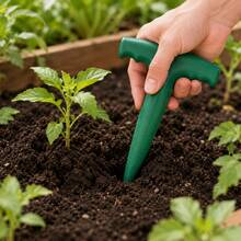 1/2pcs Hand-Held Soil Auger - Suitable For Planting Seedlings And Bulbs, With Hole-Making And Sowing Functions, Reusable Gardening Tool - Planter - View 1