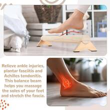 Versatile 40 Inch Beech Wood Balance Beam For Home Use - Enhance Balance, Ankle Strengthener Foot Exerciser For Sprained, Physical Therapy Purposes For Plantar Fasciitis Relief - 40 Inches - View 7