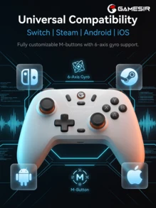 GAMESIR T4 Nova Lite Game Controller, Supports Fast Pairing And Seamless Switching Across Multiple Devices, Stable Connection With Zero Latency, 2.4G/Bluetooth/Wired Instant Connection, Compatible With Switch/Steam/Android/IOS - View 6