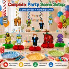 Roblox 11入 9-10cm輕量紙製蜂巢桌飾與懸掛旋轉飾品，可愛方塊遊戲角色印花，多色螺旋形吊飾裝飾，易展示派對裝飾品，兒童遊戲主題生日，室內桌面與天花板裝飾 - Steal a Brainrot 蜂窩 - 查看 5