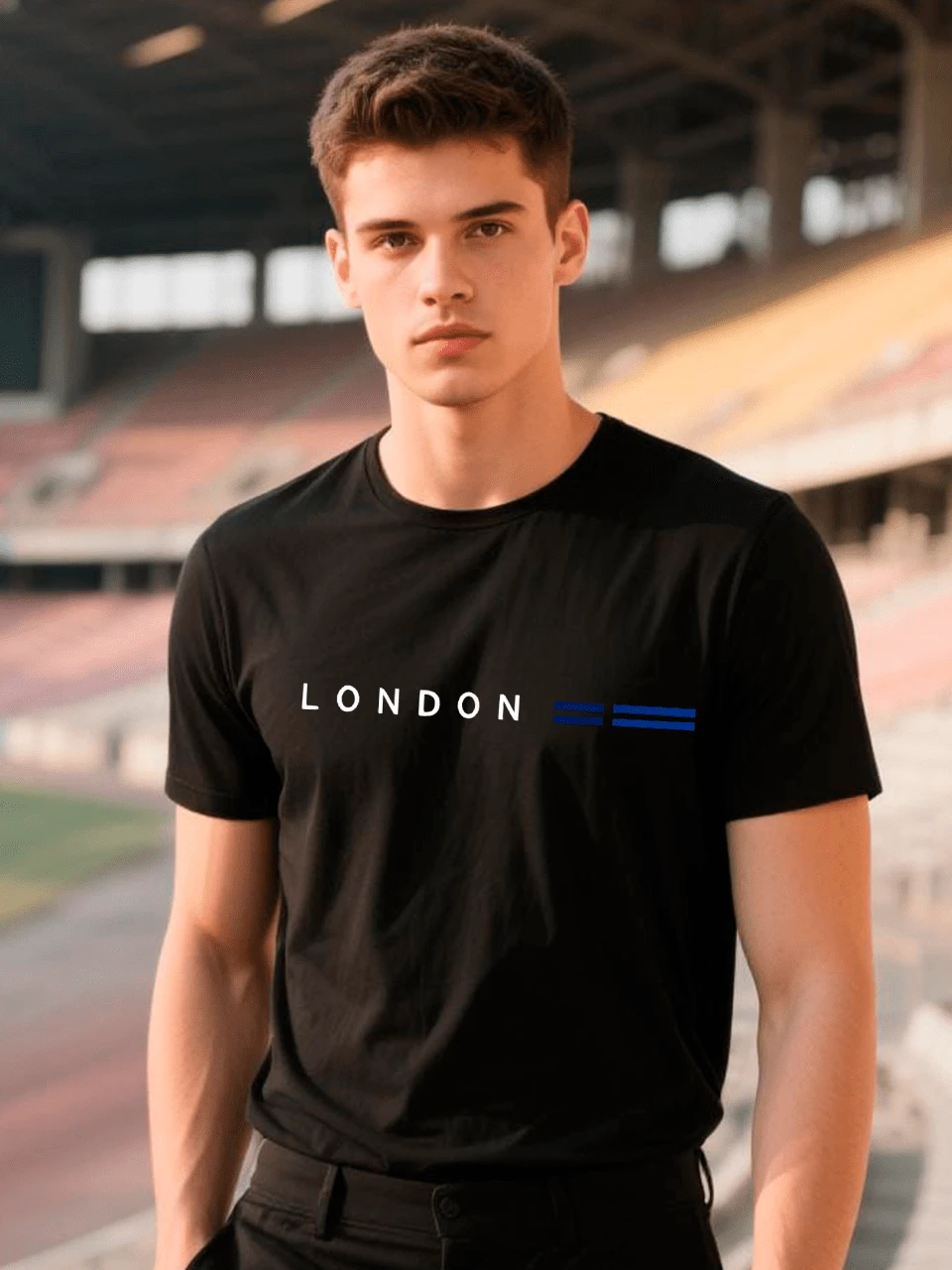 Playera Unisex 100% Algodón Peinado Cuello Redondo Modelo American Skeleetor Unisex, Fresca y Cómoda, Para Uso Diario, Streetwear, Conciertos, Chistosas, Creativas, Gimnasio, Deportiva - Negro - Ver 1