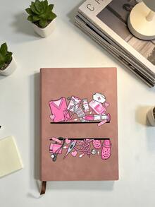 1pc Nurse Theme PU Leather Notebook | Exclusive Notebook For Healthcare Workers | Highly Attractive Planner For Students - Multicolor - View 20