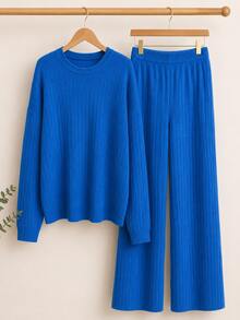 Conjunto Dama Dos Piezas Pantalón y blusa de moda casual de uso diario - rey - Ver 2