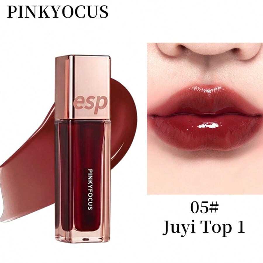 PinkyFocus 玻璃唇油 - 不晕染、提亮肤色、防水丰唇，适合所有肤色，节日礼物佳选