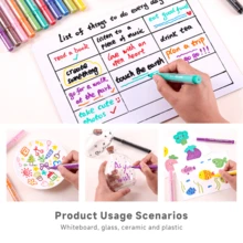 Languo New Erasable 12/36 Colors Whiteboard Markers, Adheres To Whiteboard, Glass, Ceramic, Plastic Surfaces, Suitable For Office, School Teacher's Day Drawing Teaching And Home Learning Whiteboard Teaching - Sets - View 7