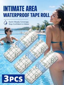 2m Roll Of Waterproof Tape For Intimate Areas – Waterproof Tape For Swimming, Pu Film, Waterproof Patch; Ultra-Thin, Large-Sized, Transparent, And Cuttable; Suitable For Showering, Swimming, Hot Springs, And Intimate Areas. - Waterproof Tape (10x200cm) - View 14