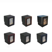 Magic Card Storage Box, Includes 2 Commander Card Display Stands, Can Store Over 310 Cards, Comes With Magic Card Dice Tray; Leather Material, Magnetic Closure Design, Suitable For TCG Trading Card Games, Collectible Card Games, - Multicolor - View 10