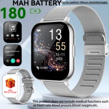 New Smart Watch For Men And Women With 1.83-Inch Full Touch HD Screen, Supports Wireless Calling, SMS Notification, Alarm, Multiple Sports Modes, Remote Camera, Music Playback And More. Compatible With IOS And Android Smartphones. Perfect As A Gift For Valentine's Day, Easter, Mother's Day, Father's Day, Halloween, Thanksgiving And Christmas. - Multicolor - View 16