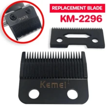 Kemei KM-2296 替換刀片,理髮器刀片,專業理髮器刀片,精密剪刀刀片,適用於電動理髮器 - 黑色 - 查看 7