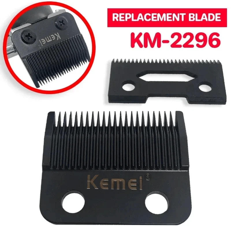 Kemei KM-2296 Replacement Blades, Hair Clipper Blades, Professional Hair Clipper Blades, Precision Scissor Blades, Suitable For Electric Hair Clippers