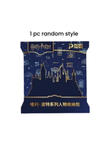 Harry Potter 1pc Headphone Bag Charm Storage Pouch Random Style Blind Box Suitable For Birthday Gift Halloween Christmas - Multicolor - View 11
