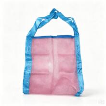 1pc Mesh Beach Bag, Foldable Large Capacity Travel Storage Organizer Bag, Multi-Purpose Mesh Bag, Suitable For Toy And Cosmetic Classification, Ideal For Home Daily Use, Holiday Vacation, Gift, Halloween And Christmas Occasions - Pink - View 8