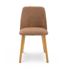 Goeurvant Modern Ergonomic Dining Chair With Curved Backrest - Set Of 2 / Set Of 4 / Set Of 6 - Brown/Chenille - View 9