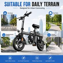 Dult Electric Bicycle, 500W Motor, 48V 15Ah Battery, 14-Inch Thick Tires, Top Speed Of 28 Miles Per Hour, Range Of 28 Miles, All-Terrain Electric Bicycle. - 加 - 查看 5