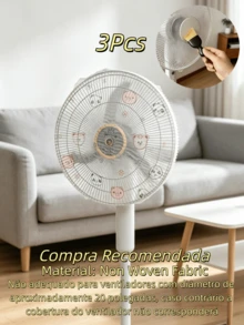 5pcs Fan Dust Cover, Medium Size Fan Guard, Dust-Proof, Waterproof, Moisture-Proof, Suitable For Home Use, Fan Protective Cover, Easy To Install And Remove, Washable And Reusable, Applicable To Bedroom, Living Room, School, Office, Classroom, Lightweight And Compact, Suitable As A Gift - Random Style Shipped - Multicolor - View 13