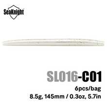 Seaknight Soft Lure, Slim Design, Realistic Swimming Action, Durable Flexible Silicone Worm, Suitable For Bass, Trout, Freshwater Fishing, Compatible With Wacky Rig, Drop Shot, Texas Rig - Multicolor - View 5