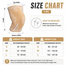 1pc Knee Support Sleeve, Unisex Compression Knee Pad, Breathable Elastic Sports Knee Guard, Anti-Slip Sleeve, Suitable For Running, Gym, Fitness Workout - Multicolor - View 5