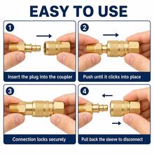 14-Piece Brass Air Coupler And Plug Kit, 1/4-Inch NPT Fittings - 14 PCS - View 6