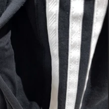 Adidas Autumn/Winter Loose Cuffed Casual Sports Pants, Striped Drawstring Running Joggers JI8653 - Black - View 6