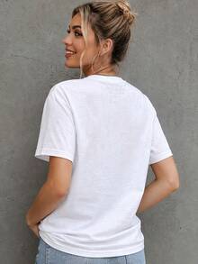 Women T-Shirts - 白色 - 查看 4