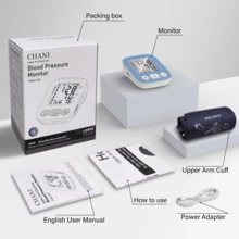 Blood Pressure Monitor For Home Use, Upper Arm Blood Pressure Machine With Large Cuff, Blood Pressure Machine, Adjustable Arm Cuff 8.7"-16.5",Large Display, 2 * 500 Readings Memory - Blue - View 5