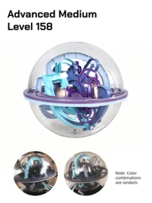 Bola Balap Labirin 2 Pemain, Mainan Puzzle Interaktif Orang Tua-Anak, Bola Labirin Orbit Planet - MultiWarna - View 13