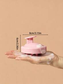 Soft Silicone Scalp Massage Shampoo Brush, Suitable For Dry/Wet Hair (Curly/Straight) And All Hair Types, Bath Head Massage Comb, Can Be Used For Blow-Dry Styling, Shampooing, Hair Care Massage, Portable And Easy To Clean, Simple And Durable, Suitable For Travel And Home Use - Scalp Massager Brush - View 2