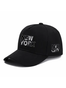 1pc/2pcs "New York" Personalized Letter Pattern Design Printed Unisex Curved Brim Baseball Cap And Crossbody Bag, Street Fashion Outdoor Sports Baseball Cap Curved Brim Baseball Cap And Bag, Adjustable, Gift For Yourself Or Friends - Multicolor - View 6