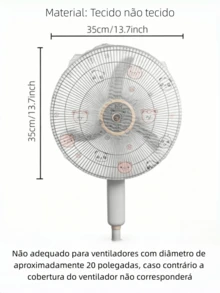 5Pcs Fan Dust Cover, Disposable Fan Cover, Polyester Fan Protective Cover, All-Season Dust Cover, Suitable For 10-15 Inch Size Fans, Suitable For Bedroom, Living Room, School, Office, Classroom, Lightweight And Compact, Easy To Carry - Random Style Delivery - Fan Dust Cover - View 3