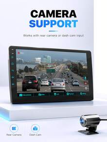 9 Inch Quad-Core Android Car Navigation, 2G+64G Car Navigation, Supports Apple CarPlay And Android Auto Radio Screen, With Mirroring Connection, Bluetooth 5.0, AUX, FM/AM Transmitter, GPS Wireless Carplay, Bluetooth Car Infotainment System - Upgraded Android Car Stereo Navigation System - View 7